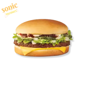 Hickory BBQ cheese burger sonic