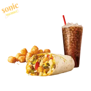 SuperSONIC Breakfast Burrito Combo Sonic