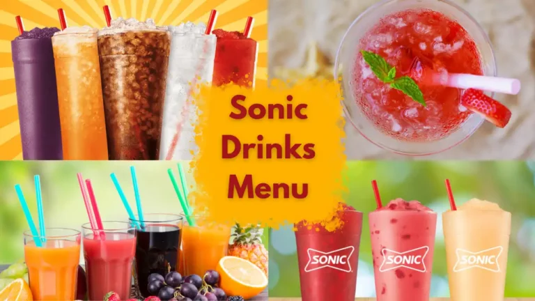Sonic Drink Menu! Beat The Heat With Sonic Drive-In Drink Menu 2024