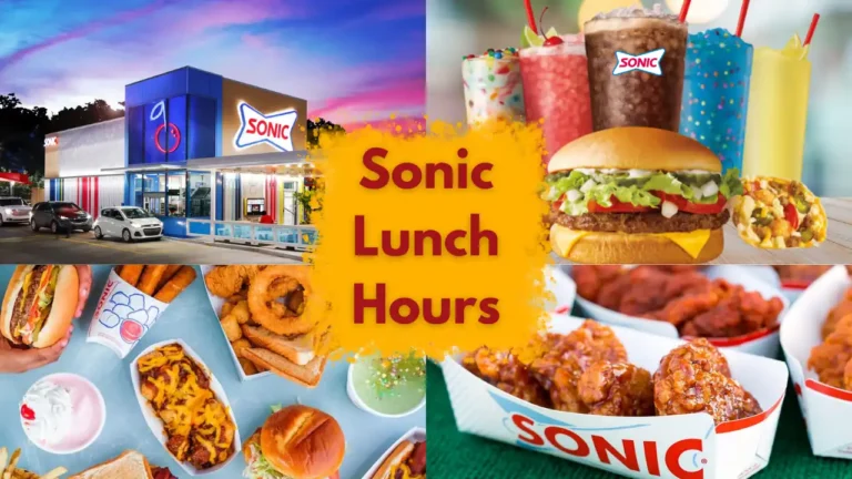 Sonic lunch hours