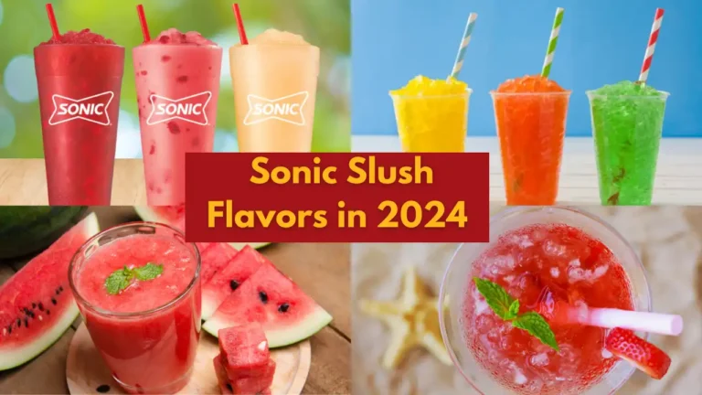 Sonic Slush Menu