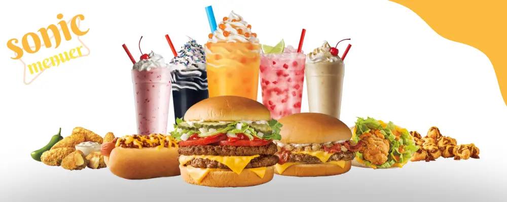 Sonic menu with prices